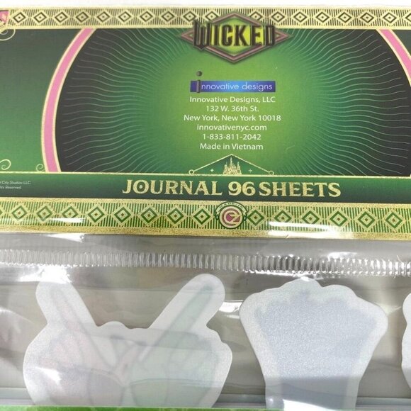 Wicked The Movie Pink Elphaba 96 Page Spiral Tab Journal 8.25" x 6.5" - Picture 3 of 6